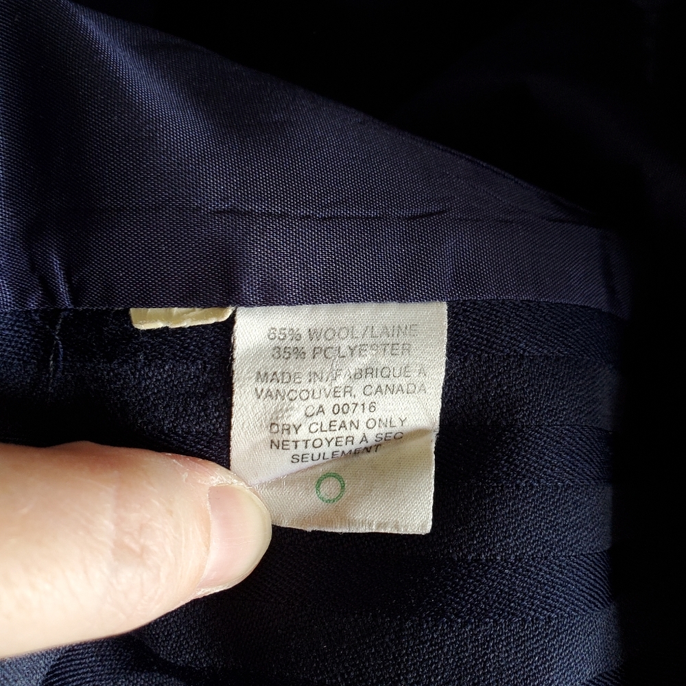 VINTAGE / S / Women's Mr. Jax Double Breasted Button Up Wool Blend Blazer Jacket - Picture 8 of 9